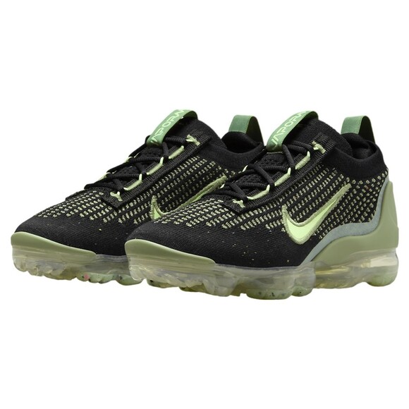 Nike Air Vapormax 2021 FK GS Black Oil Green DB1550-010 Kids Size 6Y - Picture 1 of 6